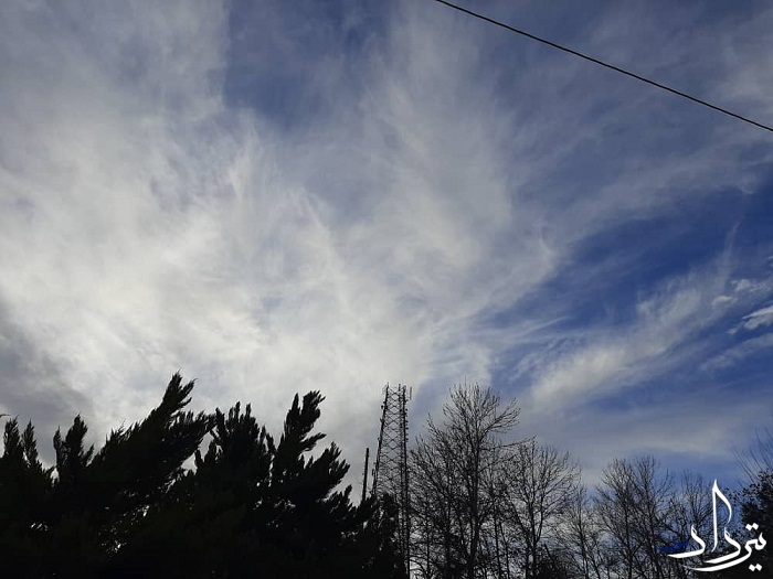 آسمان زیبای تهران