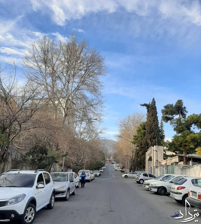 آسمان زیبای تهران