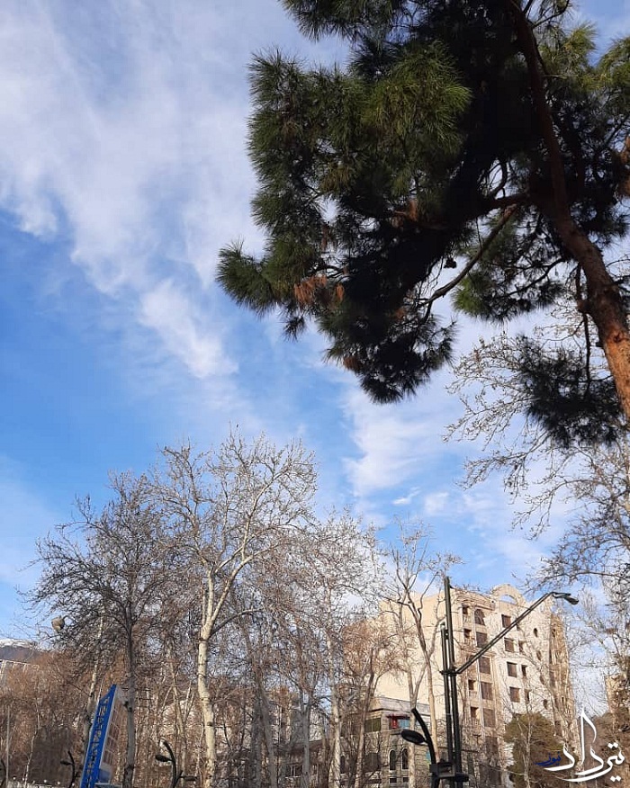 آسمان زیبای تهران