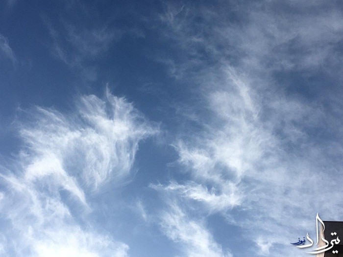 آسمان زیبای تهران