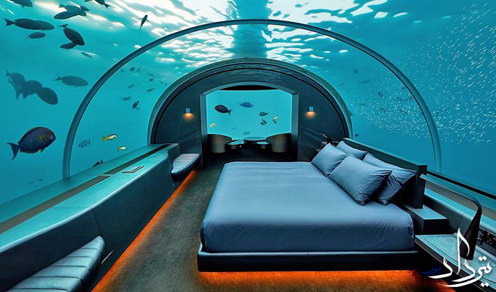 اتاق های هتل در زیر آب اتاق های هتل در زیر آب